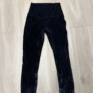 LULULEMON velvet tights black size 4